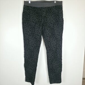 INC International Concepts Women's 12 Pull-On Black Burn Out Velvet Leopard.C80